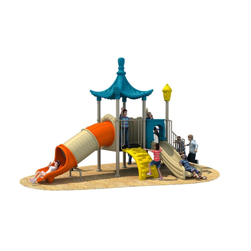 Theme Fable Plastic Kids Outdoor Playground with Slide