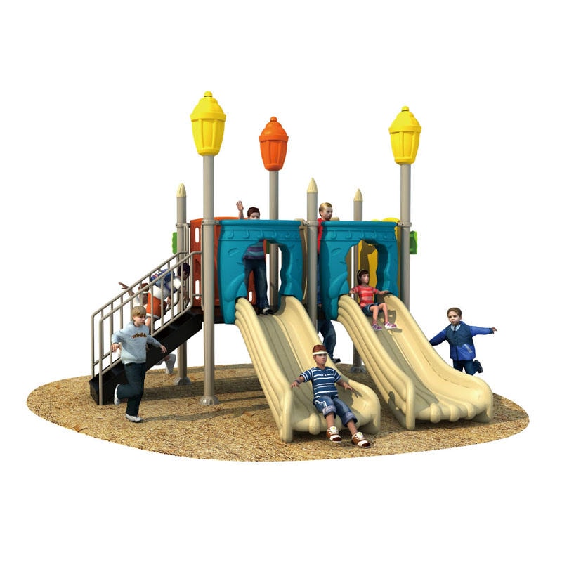 Theme Fable Plastic Kids Outdoor Playground with Slide