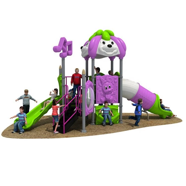 Cute Happy Mouse Outdoor Kids Playground Equipment Plastic Slide