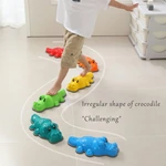 Hot Sale Kids Sensory toy Stepping Stones Crocodile Crossing Stone Color 6 - Piece Set