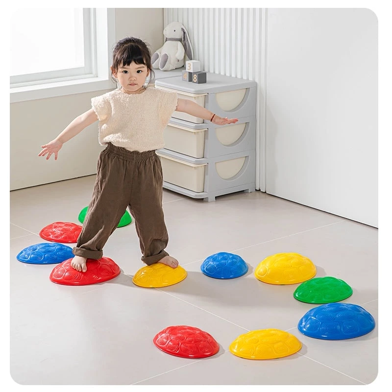 High Quality Plastic Non-Slip Turtle Back Stepping Stone Sensory Training Equipment Sensory Toy for Kids