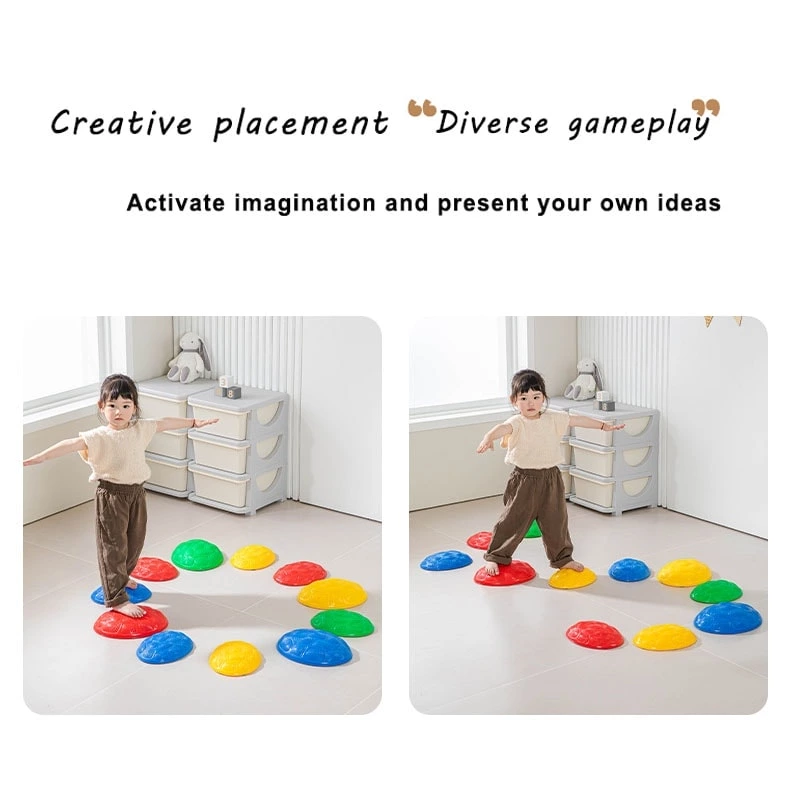 High Quality Plastic Non-Slip Turtle Back Stepping Stone Sensory Training Equipment Sensory Toy for Kids