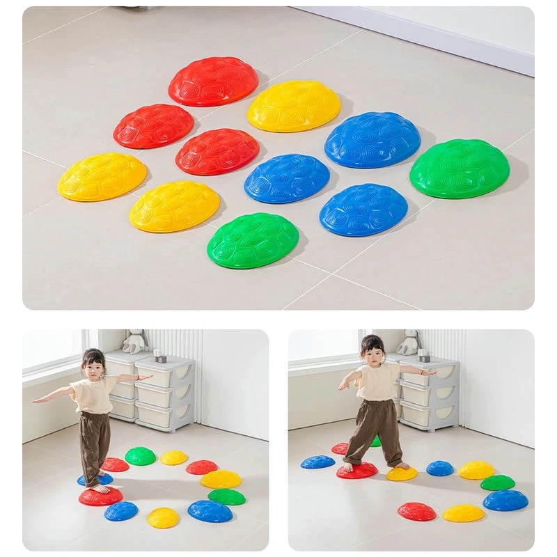 High Quality Plastic Non-Slip Turtle Back Stepping Stone Sensory Training Equipment Sensory Toy for Kids